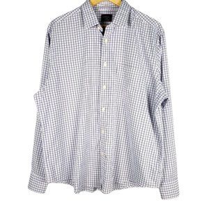 UNTUCKit Lincourt Relaxed Fit Button Shirt Mens Size Large Long Sleeve Check